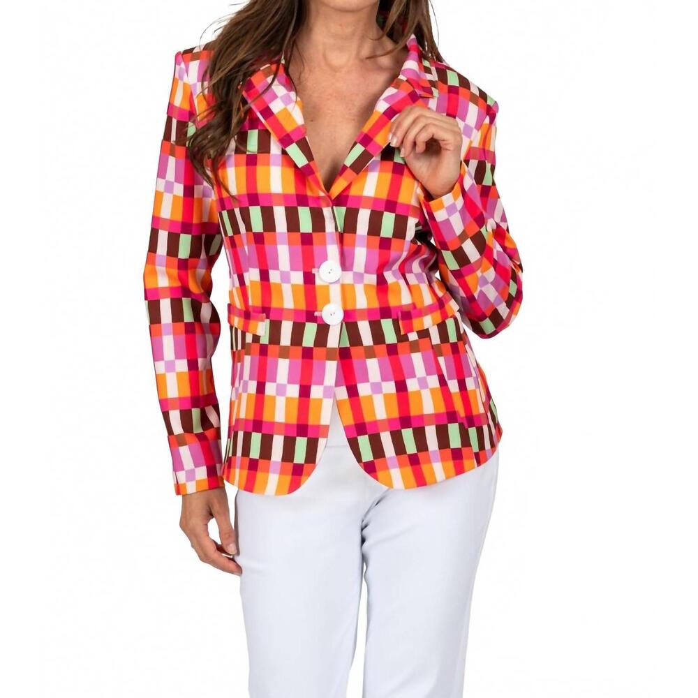 NEW SCAPA button down blazer in multi